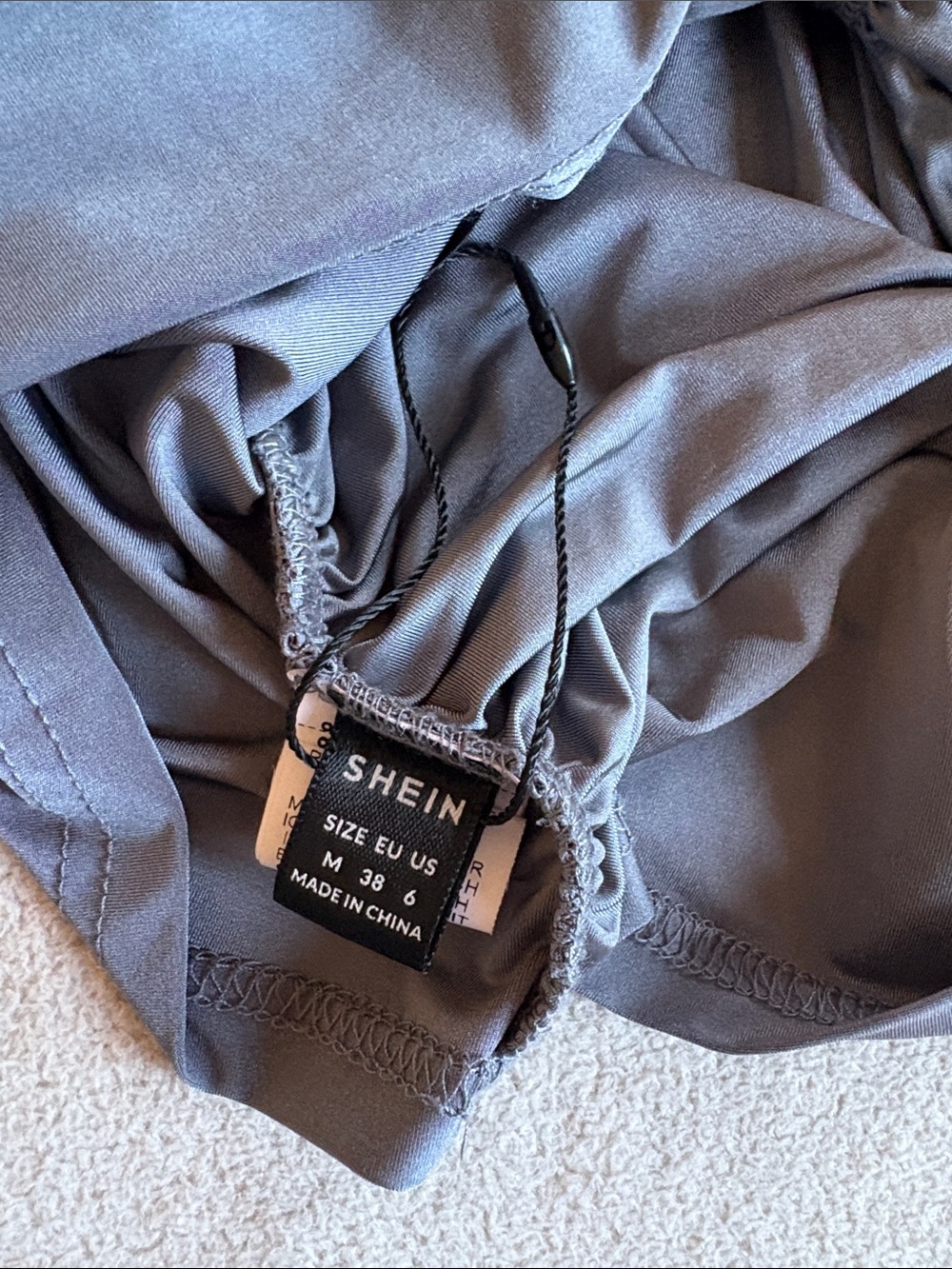 Charcoal Off-Shoulder Ruched Top - Picture 3 of 3